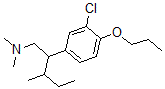 CAS#: 27778-86-5， 3-Chloro-N,N-Dimethyl-beta-(1-Methylpropyl)-4-Propoxybenzeneethanamine
