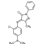 CAS#: 27807-99-4， (4E)-4-{[2-Chloro-4-(Dimethylamino)Phenyl]Imino}-5-Methyl-2-Phenyl-2,4-Dihydro-3H-Pyrazol-3-One