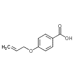 structure of CAS# 27914-60-9, 4-(Allyloxy)Benzoic Acid;4-Allyloxy-benzoic acid;4-prop-2-enyloxybenzoic acid;benzoic acid, 4-(2-propenyloxy)-