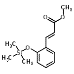 CAS 登录号：27927-16-8， 甲基(2E)-3-{2-[(三甲基硅烷基)氧基]苯基}丙烯酸酯