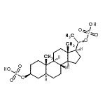 CAS#: 27935-53-1， (3beta,5alpha,20S)-Pregnane-3,20-Diyl Bis(Hydrogen Sulfate)