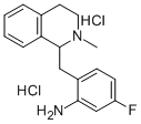 CAS 登录号:2803-69-2, 1-(2-氨基-4-氟苄基)-1,2,3,4-四氢-2-甲基异喹啉二盐酸盐