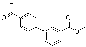 结构式 CAS# 281234-49-9, 4'-甲酰基-联苯-3-羧酸甲酯