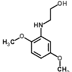 structure of CAS# 28226-20-2, 2-[(2,5-Dimethoxyphenyl)Amino]Ethanol;2-(2,5-dimethoxyphenylamino)ethanol