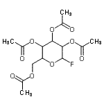 结构式 CAS# 2823-44-1, 2,3,4,6-四-O-乙酰基己糖吡喃糖苷氟化物