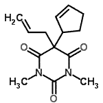 CAS 登录号：28239-48-7， 5-烯丙基-5-(2-环戊烯-1-基)-1,3-二甲基-2,4,6(1H,3H,5H)-嘧啶三酮