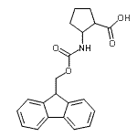CAS#: 282524-97-4， 2-{[(9H-Fluoren-9-Ylmethoxy)Carbonyl]Amino}Cyclopentanecarboxylic Acid