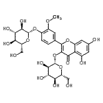 CAS#: 28288-98-4， 4-[3-(beta-D-Glucopyranosyloxy)-5,7-dihydroxy-4-oxo-4H-chromen-2-yl]-2-methoxyphenyl beta-D-glucopyranoside