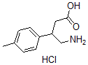 CAS 登录号：28311-38-8， beta-(氨基甲基)-4-甲基-苯丙酸盐酸盐
