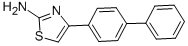 structure of CAS# 2834-79-9, 4-[1,1'-Biphenyl]-4-Yl-2-Thiazolamine;4-(4-Phenylphenyl)Thiazol-2-Amine;4-(4-Phenylphenyl)-2-Thiazolamine;[4-(4-Phenylphenyl)Thiazol-2-Yl]Amine