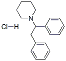 结构式 CAS# 28383-15-5, 1-(1,2-二苯基乙基)哌啶盐酸盐
