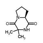 CAS 登录号：28385-33-3， (8aS)-3,3-二甲基六氢吡咯并[1,2-a]吡嗪-1,4-二酮