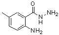 结构式 CAS# 28461-49-6, 2-氨基-5-甲基苯甲酰肼