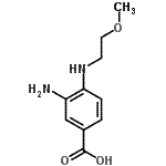 CAS#: 284672-81-7， 3-Amino-4-[(2-Methoxyethyl)Amino]Benzoic Acid