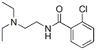 结构式 CAS# 2852-24-6, 2-氯-N-(2-二乙基氨基乙基)苯甲酰胺