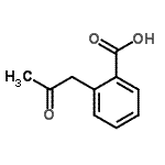 structure of CAS# 2852-91-7, 2-(2-Oxopropyl)Benzoic Acid;2-(2-Oxopropyl)benzoic acid;MFCD02260862