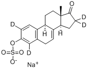 结构式 CAS# 285979-81-9, 马烯雌酮-2,4,16,16-D4 硫酸酯钠盐