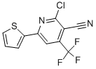 structure of CAS# 286430-58-8, 2-Chloro-6-(2-Thienyl)-4-(Trifluoromethyl)Nicotinonitrile;2-CHLORO-6-(2-THIENYL)-4-(TRIFLUOROMETHYL)NICOTINONITRILE