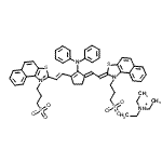 CAS#: 28645-14-9， N,N-Diethylethanaminium 3-[(2Z)-2-{(2E)-2-[2-(Diphenylamino)-3-{(E)-2-[1-(3-Sulfonatopropyl)Naphtho[1,2-d][1,3]Thiazol-1-Ium-2-Yl]Vinyl}-2-Cyclopenten-1-Ylidene]Ethylidene}Naphtho[1,2-d][1,3]Thiazol-1 (2H)-Yl]-1-Propanesulfonate