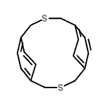 结构式 CAS# 28667-63-2, 2,11-二硫杂[3.3]二聚对二甲苯
