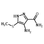 CAS#: 28668-18-0， 4-Amino-5-(Methylsulfanyl)-1H-Pyrazole-3-Carboxamide