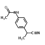 CAS 登录号：28694-91-9， N-[4-(1-氰基乙基)苯基]乙酰胺