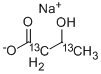 structure of CAS# 287389-35-9, 3-Hydroxybutyric-2,4-13C2 Acid, Sodium Salt;3-HYDROXYBUTYRIC-2,4-13C2 ACID, SODIUM S ALT, 99 ATOM % 13C;3-HYDROXYBUTYRIC ACID SODIUM SALT HYDRATE, [2,4-13C2];DL-3-Hydroxybutyric  Acid-2,4-13C2  Sodium  Salt