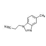 CAS#: 28739-47-1， 3-(5-Methyl-1H-Benzimidazol-1-Yl)Propanenitrile
