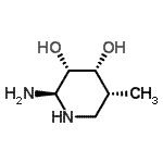 CAS#: 287412-07-1， (2R,3S,4R,5R)-2-Amino-5-Methyl-3,4-Piperidinediol