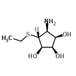 CAS#: 288088-58-4， (1R,2R,3R,4S,5R)-4-Amino-5-(Ethylsulfanyl)-1,2,3-Cyclopentanetriol
