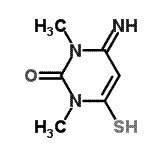 CAS#: 28860-32-4， 4-Imino-1,3-Dimethyl-6-Sulfanyl-3,4-Dihydro-2(1H)-Pyrimidinone