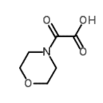 structure of CAS# 28911-34-4, 4-Morpholinyl(Oxo)Acetic Acid;2-morpholin-4-yl-2-oxoacetic acid;4-morpholinyl(oxo)acetic acid;MFCD09971265