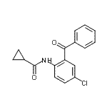 CAS#: 2896-97-1， N-(2-Benzoyl-4-Chlorophenyl)Cyclopropanecarboxamide