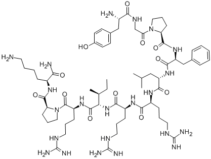 CAS#: 289636-76-6， L-Tyrosylglycyl-L-prolyl-L-phenylalanyl-L-leucyl-L-arginyl-L-arginyl-L-isoleucyl-L-arginyl-L-prolyl-L-Lysinamide