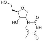 CAS#: 289665-64-1， 1,4-Anhydro-2,5-Dideoxy-2-(3,4-Dihydro-5-Methyl-2,4-Dioxo-1(2H)-Pyrimidinyl)-D-Arabino-Hexitol