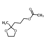 CAS 登录号：29021-95-2， 3-(2-甲基-1,3-二氧戊环-2-基)丙基乙酸酯