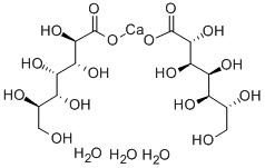结构式 CAS# 29039-00-7, 葡庚糖酸钙半七水合物