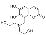 CAS#: 2908-75-0， 8-[[Bis(2-hydroxyethyl)amino]methyl]-6,7-dihydroxy-4-methyl-2H-1-Benzopyran-2-one