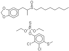 CAS#: 29185-21-5， (2,3-Dichloro-4-Methylsulfanyl-Phenoxy)-Diethoxy-Thioxo-lambda<Sup>5</Sup>-Phosphane, 5-(2-Octylsulfinylpropyl)-1,3-Benzodioxole