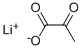 structure of CAS# 2922-61-4, Pyruvic Acid Lithium Salt;Lithium Pyruvate;Propanoic Acid, 2-Oxo-, Lithium Salt