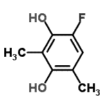 CAS#: 2924-64-3， 4-Fluoro-2,6-Dimethyl-1,3-Benzenediol
