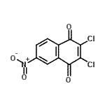 structure of CAS# 29284-76-2, 2,3-Dichloro-6-Nitro-1,4-Naphthoquinone