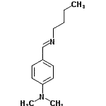 结构式 CAS# 2929-80-8, 4-[(E)-(丁基亚胺)甲基]-N,N-二甲基苯胺