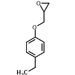 structure of CAS# 2930-02-1, 2-[(4-Ethylphenoxy)Methyl]Oxirane;2-[(4-ethylphenoxy)methyl]oxirane;2-[(4-Ethylphenoxy)methyl]oxirane #;MFCD00022342