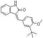 CAS#: 293302-19-9， (3Z)-3-[4-Methoxy-3-(2-Methyl-2-Propanyl)Benzylidene]-1,3-Dihydro-2H-Indol-2-One