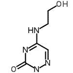 CAS 登录号：293767-63-2， 5-[(2-羟基乙基)氨基]-1,2,4-三嗪-3(2H)-酮