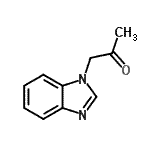 结构式 CAS# 294199-10-3, 1-(1H-苯并咪唑-1-基)丙酮