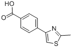 structure of CAS# 294620-60-3, 4-(2-Methyl-1,3-Thiazol-4-Yl)Benzoic Acid;4-(2-Methyl-1,3-Thiazol-4-Yl)Benzoic Acid 97%;4-(2-METHYL-1,3-THIAZOL-4-YL)BENZOIC ACID;4-(2-Methyl-Thiazol-4-Yl)-Benzoic Acid