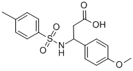 结构式 CAS# 295344-96-6, 3-(4-甲氧基-苯基)-3-(甲苯-4-磺酰基氨基)-丙酸