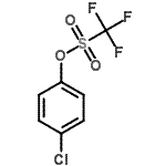 structure of CAS# 29540-84-9, 4-Chlorophenyl Trifluoromethanesulfonate;4-chlorophenyl (trifluoromethyl)sulfonate;4-Chlorophenyl triflate;4-Chlorophenyl triflate.